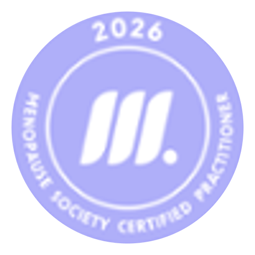 Menopause Society Certified Practitioner (MSCP) — verified digital badge from The Menopause Society